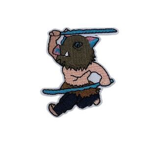 Demon Slayer Inosuke Hashibira Anime Embroidered Patch